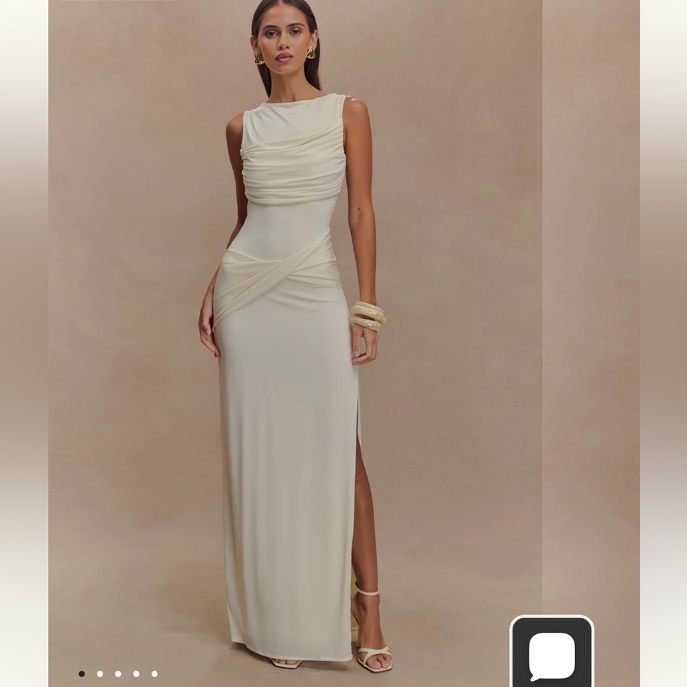 Meshki - Henley Slinky Drape Maxi Dress